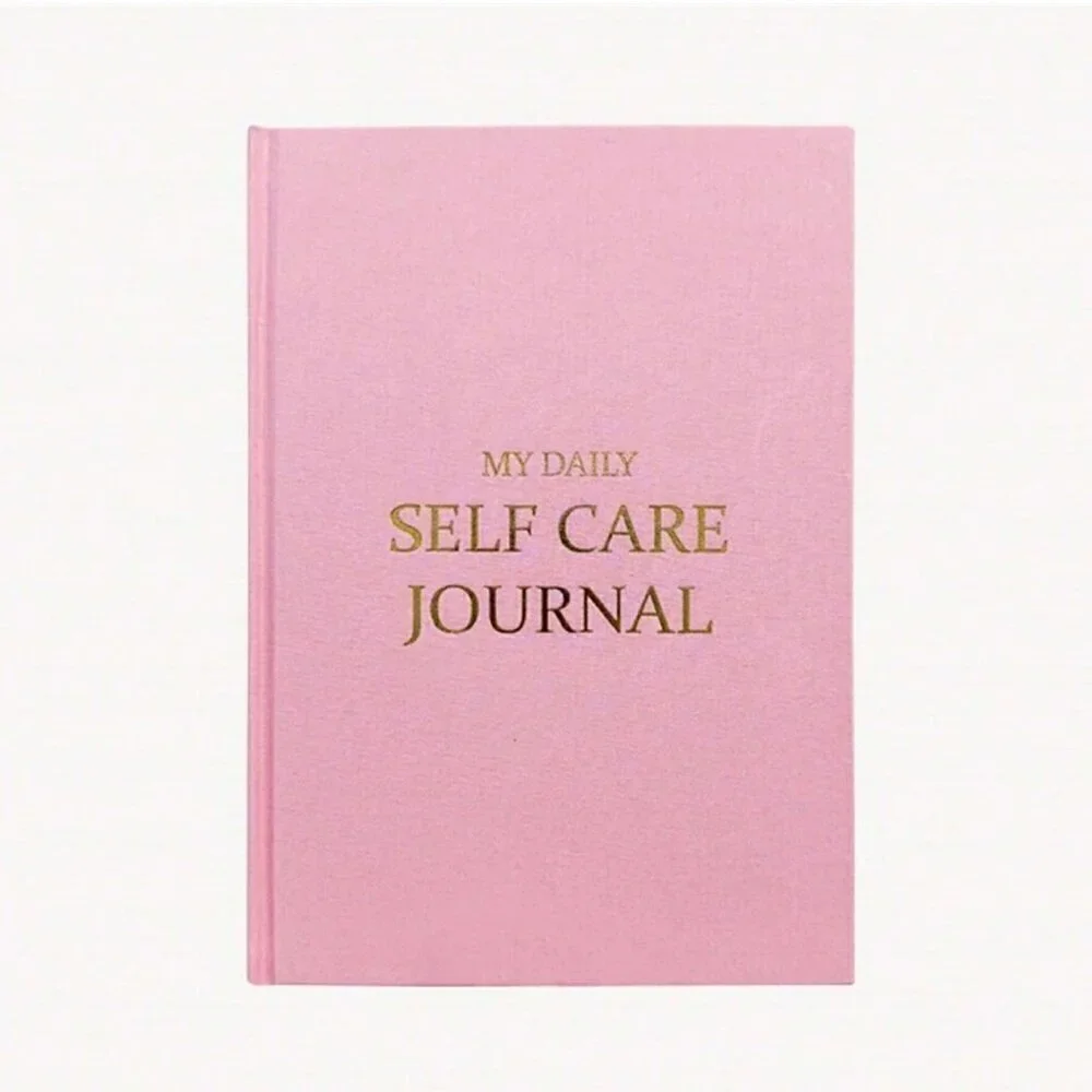 PINK Self Care Journal Aesthetic Wellness Stationery